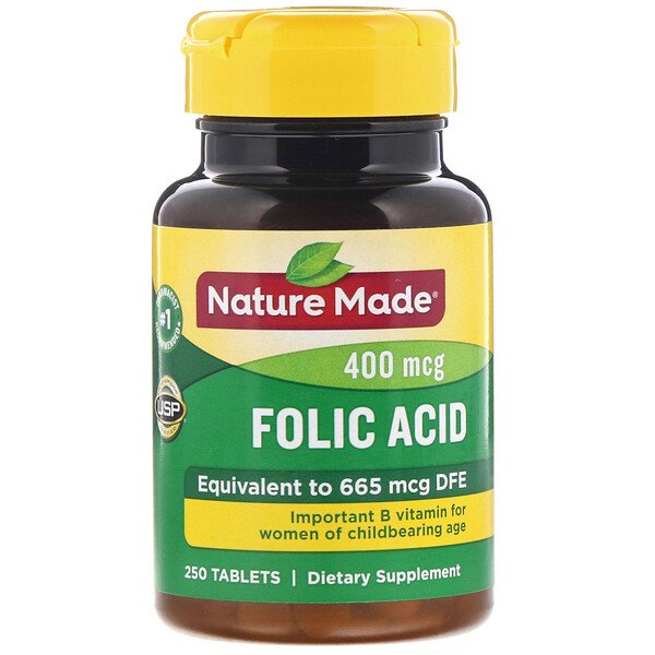 Nature Made Folic Acid 400 mcg 250 viên 7 nature made folic acid 400 mcg 250 tablets 62758