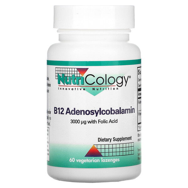 Nutricology B12 Adenosylcobalamin 60 Vegetarian Lozenges 7 nutricology b12 adenosylcobalamin 60 vegetarian lozenges 40450