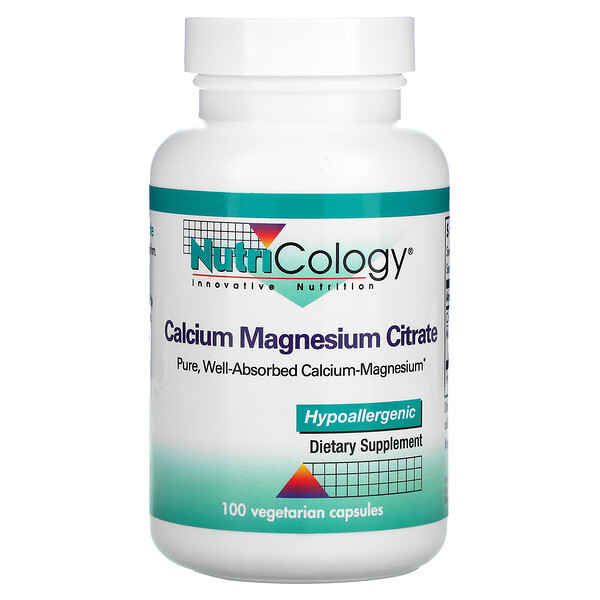 Nutricology Calcium Magnesium Citrate 100 viên 7 nutricology calcium magnesium citrate 100 vegetarian capsules 17594