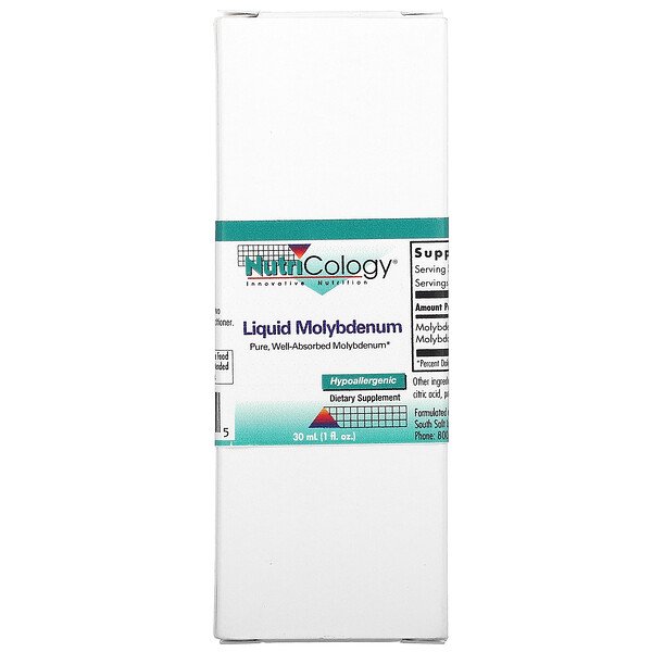 Nutricology Liquid Molybdenum 1 oz (30 ml) 5 nutricology liquid molybdenum 1 fl oz 30 ml 3430