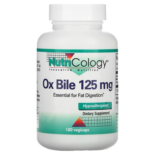 Nutricology Ox Bile 125 mg 180 Vegicaps 7 nutricology ox bile 125 mg 180 vegicaps 24580