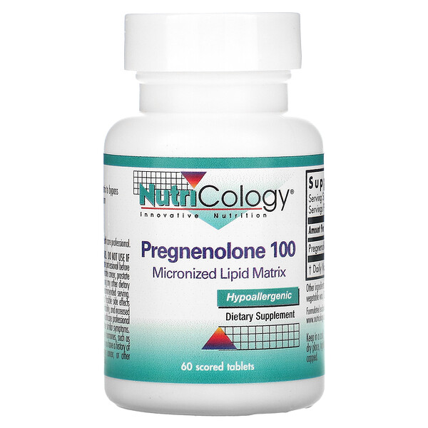 Nutricology Pregnenolone 100 60 Scored viên 7 nutricology pregnenolone 100 60 scored tablets 23799