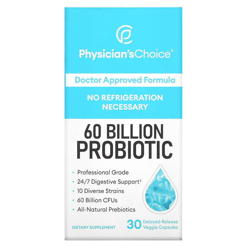 Physician's Choice 60 Billion Probiotic 30 DelayedRelease Veggie Capsules XaXi