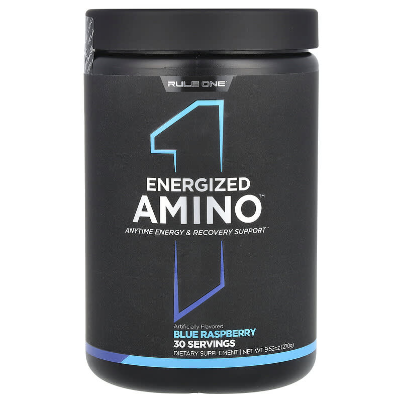 Rule One Proteins Energized Amino Blue Raspberry 270g