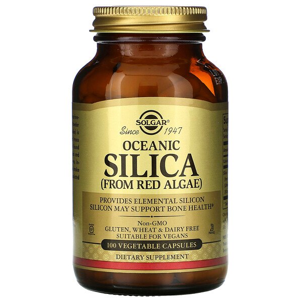 Solgar Oceanic Silica From Red Algae 100 Vegetable Capsules | XaXi
