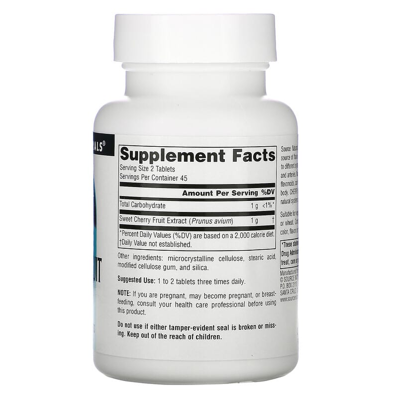 Source Naturals Cherry Fruit Extract 500 mg 90 Tablets XaXi