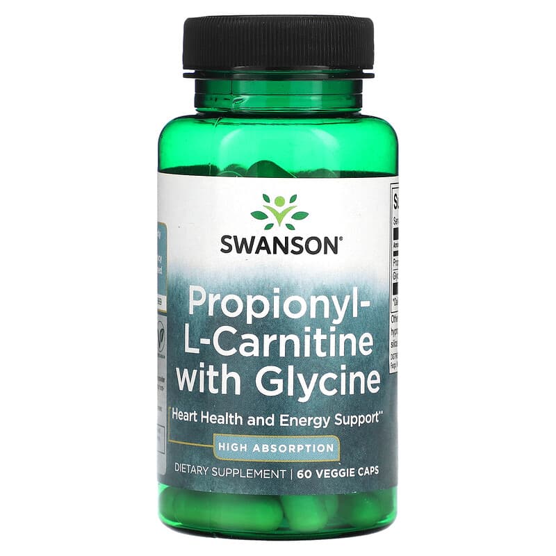 Swanson Propionyl-L-Carnitine with Glycine 60 Veggie Caps | XaXi