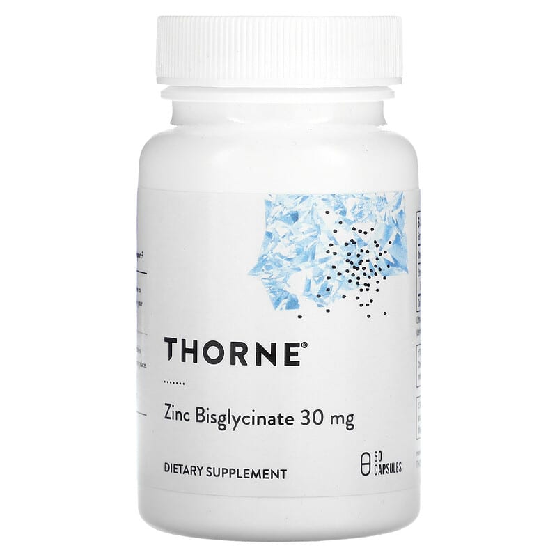 Thorne Zinc Bisglycinate 30 mg 60 Capsules XaXi