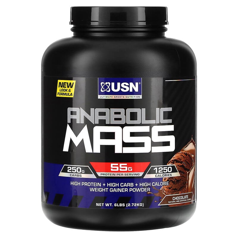 USN Anabolic Mass Chocolate 6 lbs (2.72 kg) XaXi