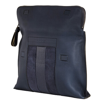 Mua túi Bally Benjy Navy Leather Clutch Bag sale