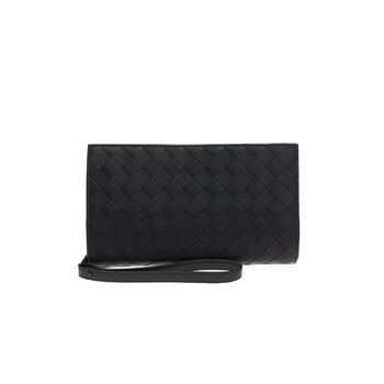 Mua túi Bottega Veneta Nam Black Woven Style Rectangular Clutch Bag sale