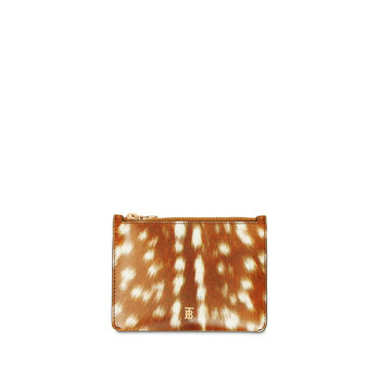 Mua túi Burberry Deer Print Leather Coin Case sale