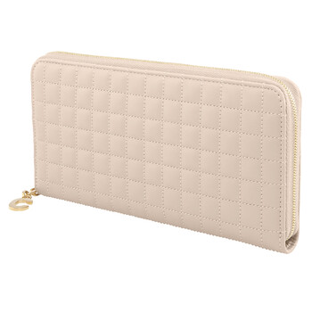 Mua túi Celine Quilted Calfskin Large Zipped Wallet- Nude sale