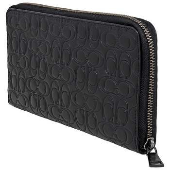 Mua túi Coach Black Nam Travel Wallet In Signature Leather sale
