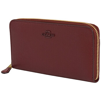 Mua túi Coach Deep Red Accordion Zip Wallet sale