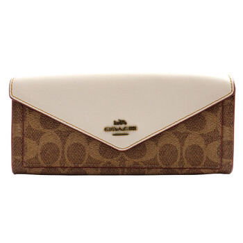 Mua túi Coach Nữ Colorblock Signature Canvas Wallet sale