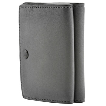 Mua túi Coach Nam Trifold Compact Leather Wallet In Grey sale