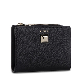 Mua túi Furla Mimi S Textured Leather Bifold Wallet - Onyx sale