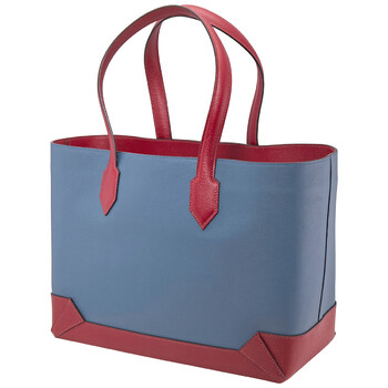 Mua túi Hermes Agate Blue/Garnet Red Maxibox Cabas 36 Tote Bag sale