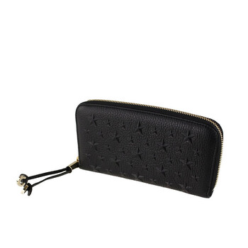 Mua túi Jimmy Choo Nữ Filipa Star-embossed Leather Wallet - Black sale