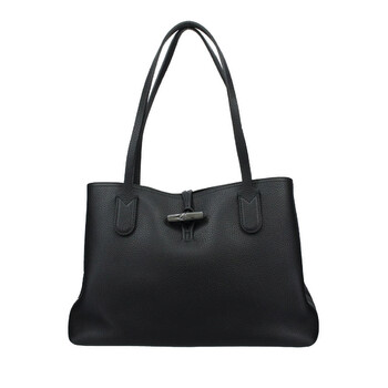Mua túi Longchamp Longchamp Nữ Roseau Leather Shoulder Bag In Black sale