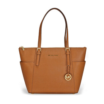 Mua túi Michael Kors Jet Set Top-Zip Saffiano Leather Tote in Luggage - Medium sale