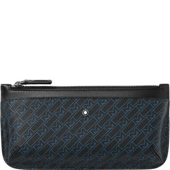Mua túi Montblanc Black/Blue Nữ Monogram 4810 Small Clutch sale