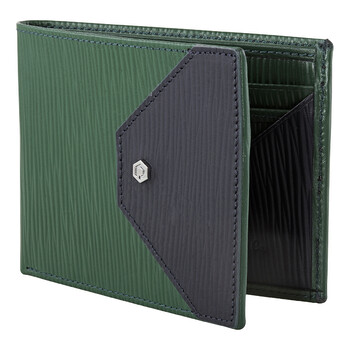 Mua túi Picasso And Co Leather Wallet- Green/Navy Blue sale