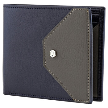 Mua túi Picasso And Co Leather Wallet- Navy Blue/ Gray sale