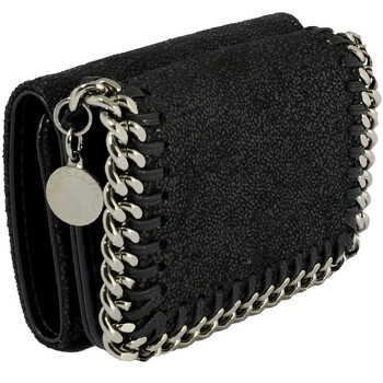 Mua túi Stella Mccartney Black Nữ Falabella Small Flap Wallet sale