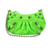 Mua túi Balenciaga Le Cagole Mini Leather Purse In Acid Green sale