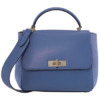 Mua túi Bally B Turnlock Blue Leather Shoulder Bag sale