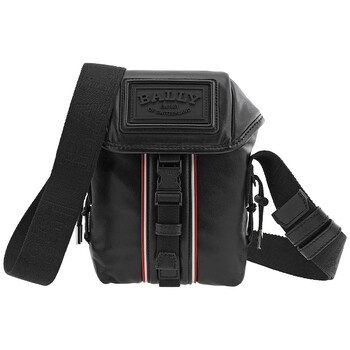 Mua túi Bally Men's Breeze Archer Embossed Logo Patch Shoulder Bag in Black sale