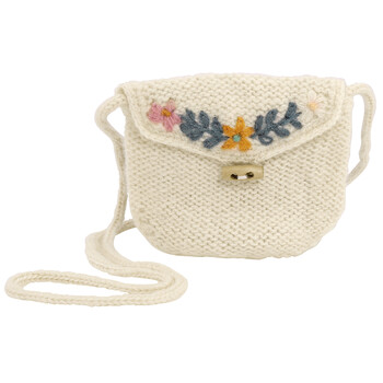 Mua túi Bonton Orgeat Floral Knitted Crossbody Bag sale