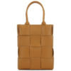 Mua túi Bottega Veneta Camel Intreccio Leather Mini Cassette Tote sale