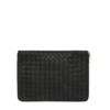 Mua túi Bottega Veneta Men's Black Intrecciato Leather Macbook Case sale