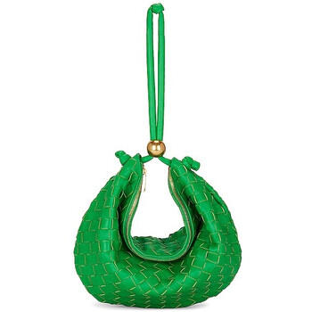 Mua túi Bottega Veneta Parakeet Medium Intrecciato Leather Turn Pouch With Strap sale