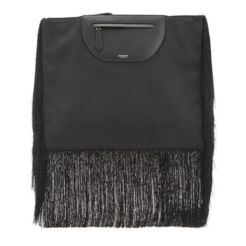 Mua túi Burberry Ladies Black Fringe Leather Olympia Scarf Flat Clutch sale