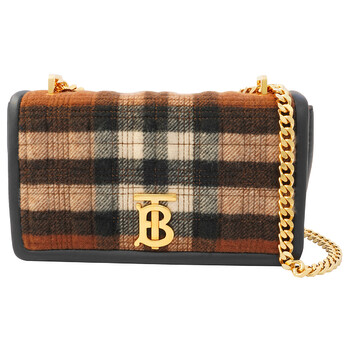Mua túi Burberry Ladies Small Lola Quilted Check Cashmere Bag sale