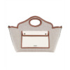 Mua túi Burberry Ladies Small Pocket Tote Bag in Soft Fawn/Ecru sale