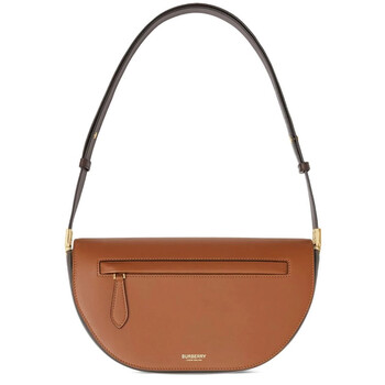 Mua túi Burberry Ladies Warm Tan Small Two-tone Leather Olympia Bag sale
