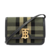 Mua túi Burberry Military Green Small TB Check Canvas Crossbody Bag sale