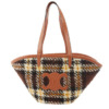 Mua túi Celine Ladies Plaid Fabric Tote Bag sale