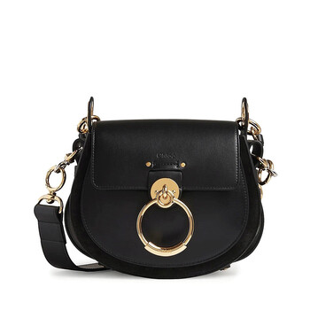 Mua túi Chloe Black Leather And Suede Small Tess Bag sale