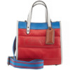 Mua túi Coach Ladies Field Tote 22 With Colorblock Quilting And Coach Badge in Candy Apple sale