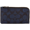 Mua túi Coach Midnight L-zip Card Case In Signature Canvas sale
