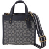 Mua túi Coach Signature Jacquard Field Tote 22 - Navy Midnight sale