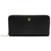 Mua túi Daks Ladies Henley Black Leather Zip-around Wallet sale