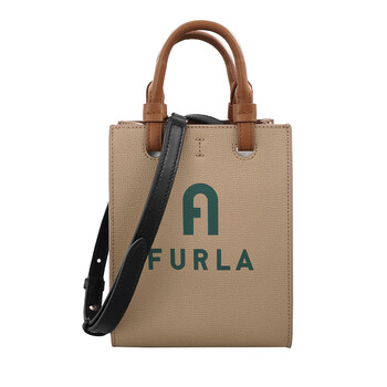Mua túi Furla Ladies Greige / Jasper Varsity Style Mini Tote sale
