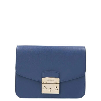Túi Furla Ladies Metropolis S Leather Crossbody Bag In Pervinca G